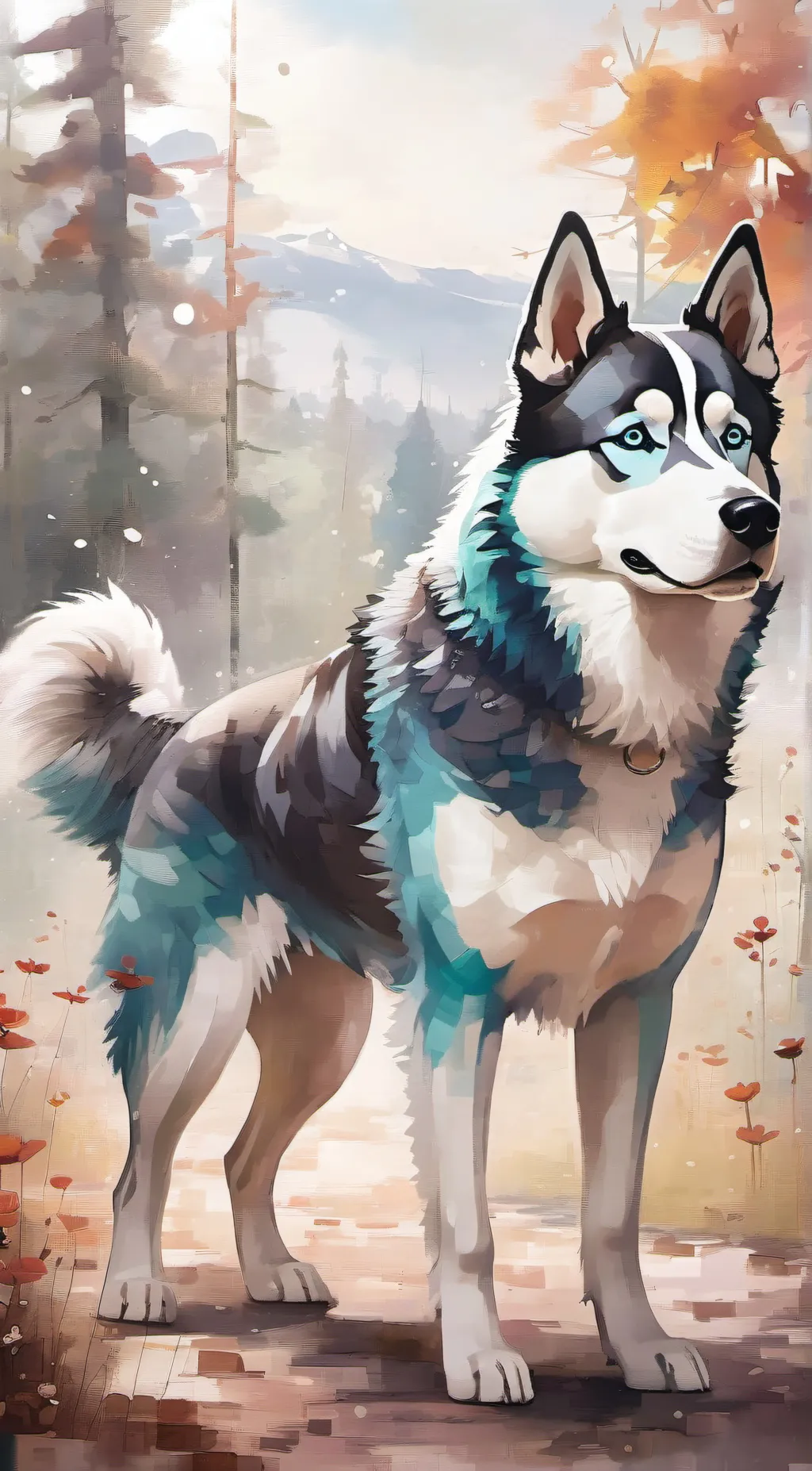 ai character: huskmusk background