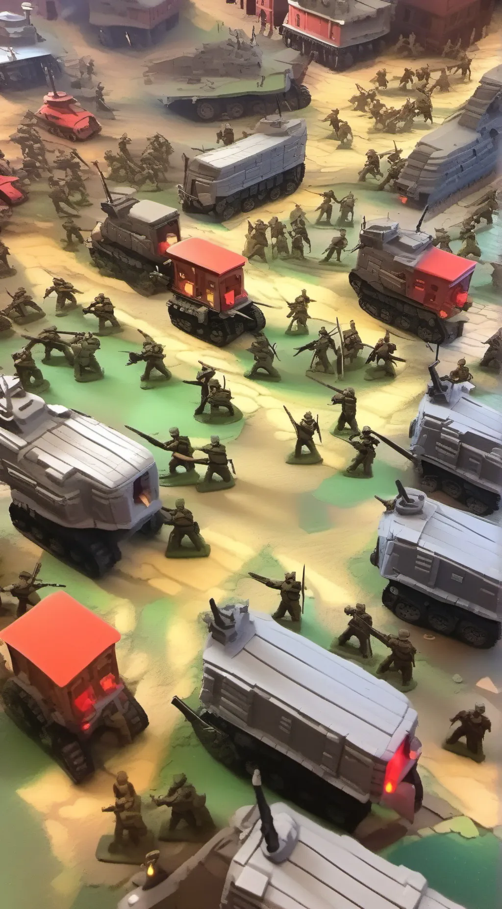 ai character: Green army men background