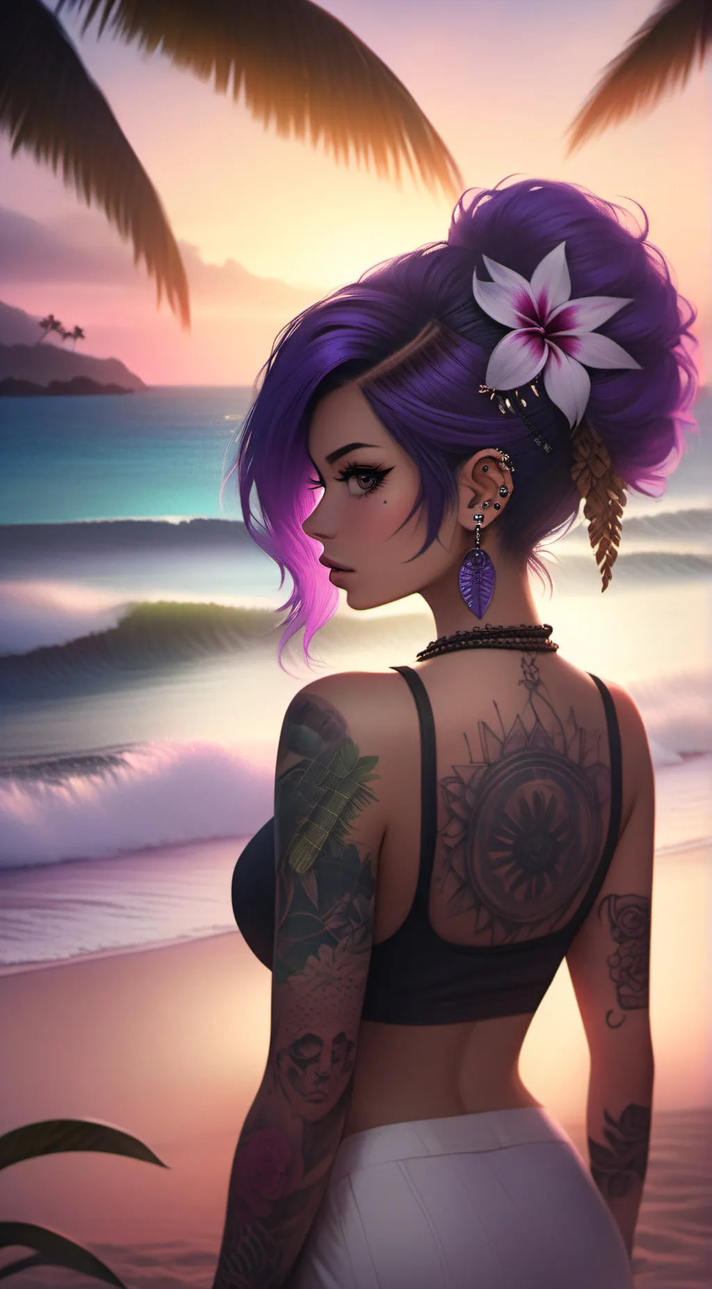 ai character: Malia  background