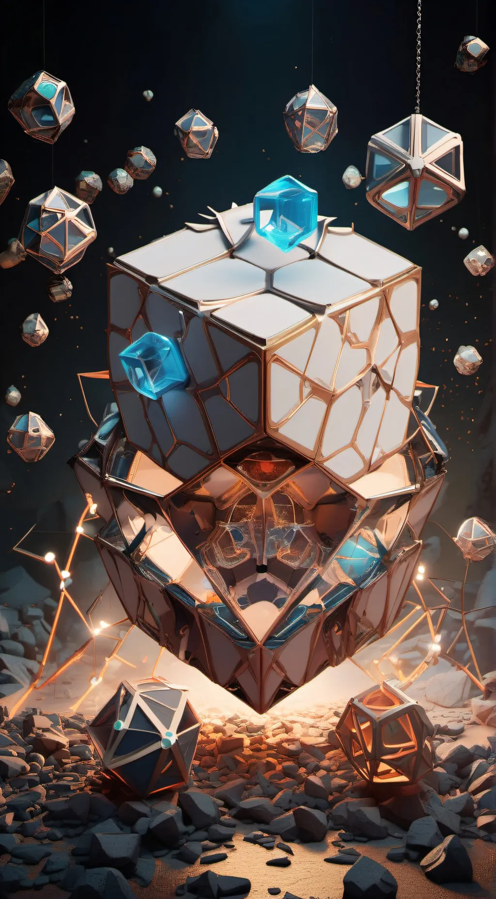 ai character: hexagon traveler  background