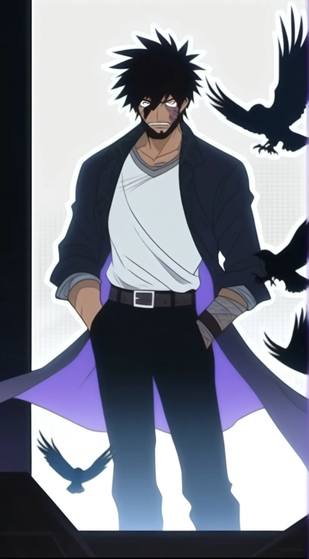 ai character: ♡dabi♡ background