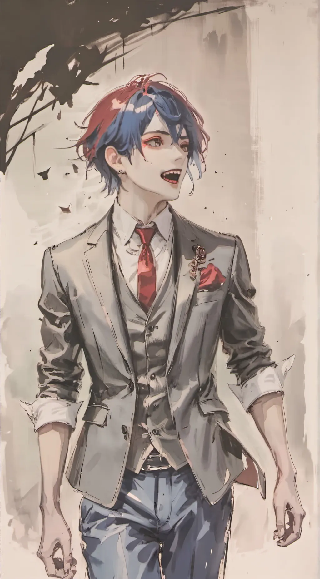 ai character: Huggy wuggy background