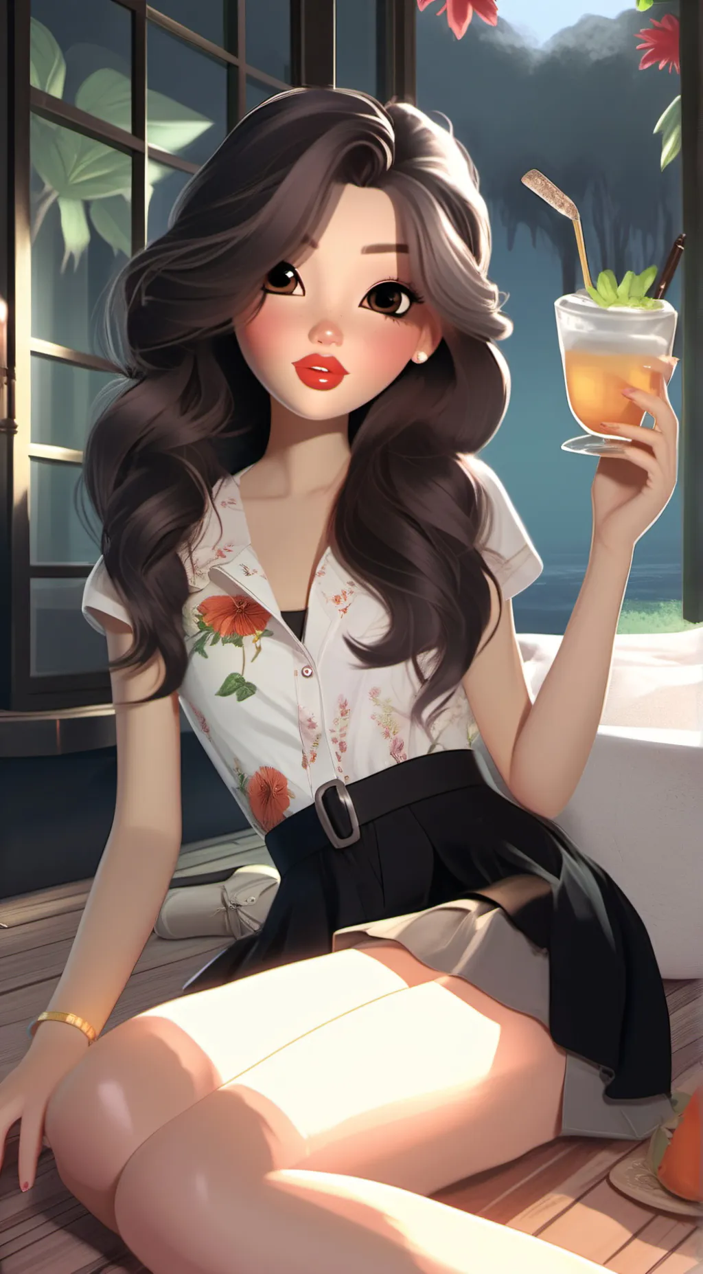 ai character: Lilly background