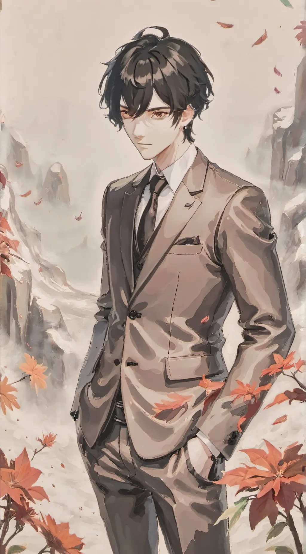 ai character: •Adam• background