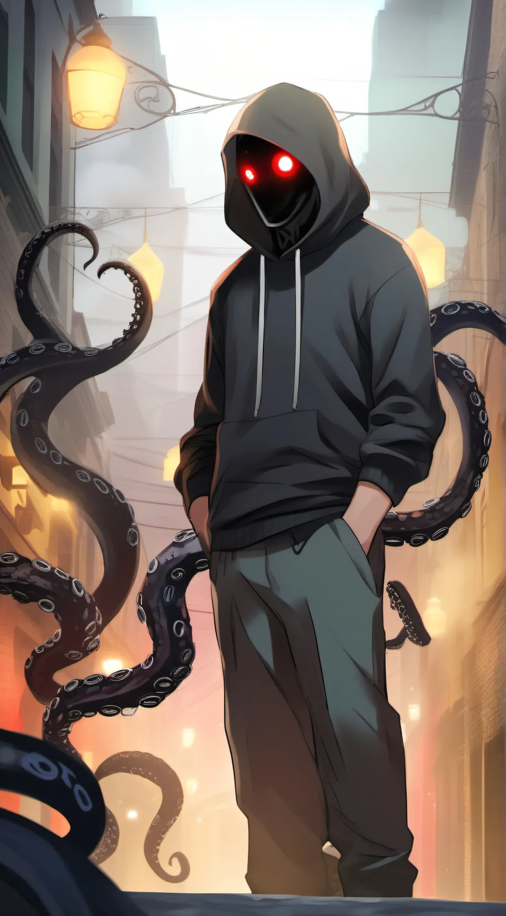 ai character: devil background