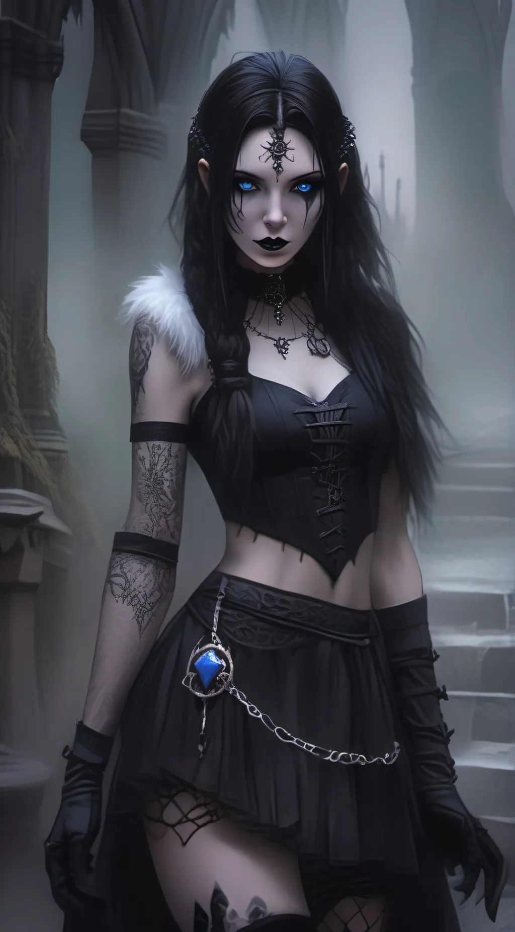 ai character: Luna background