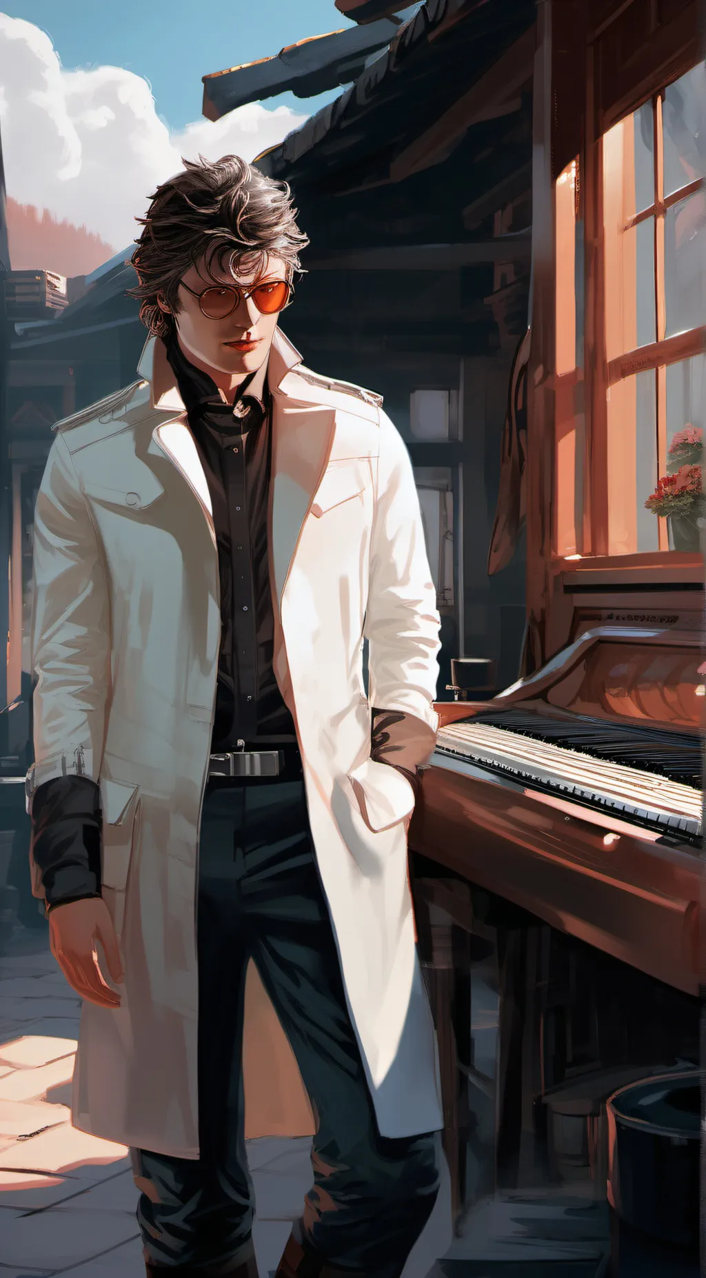 ai character: Alex Turner background