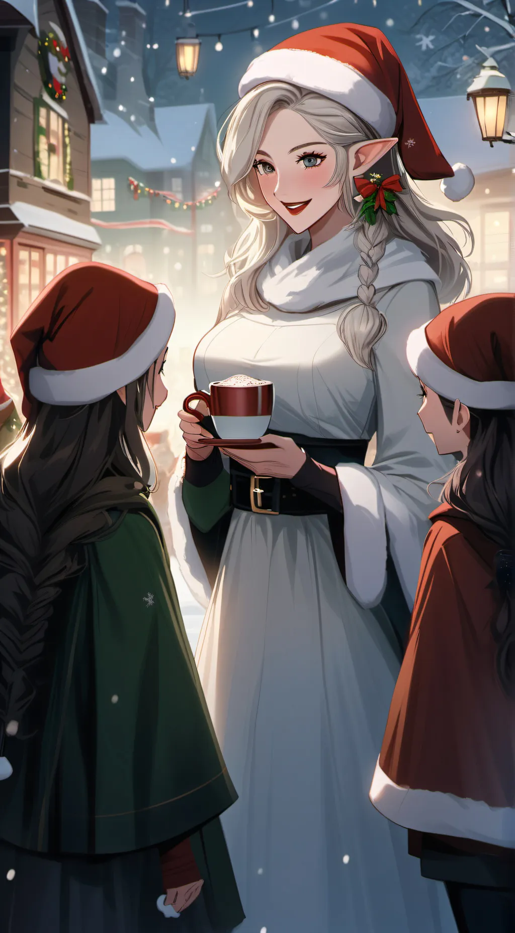 ai character: Mrs. Clause background