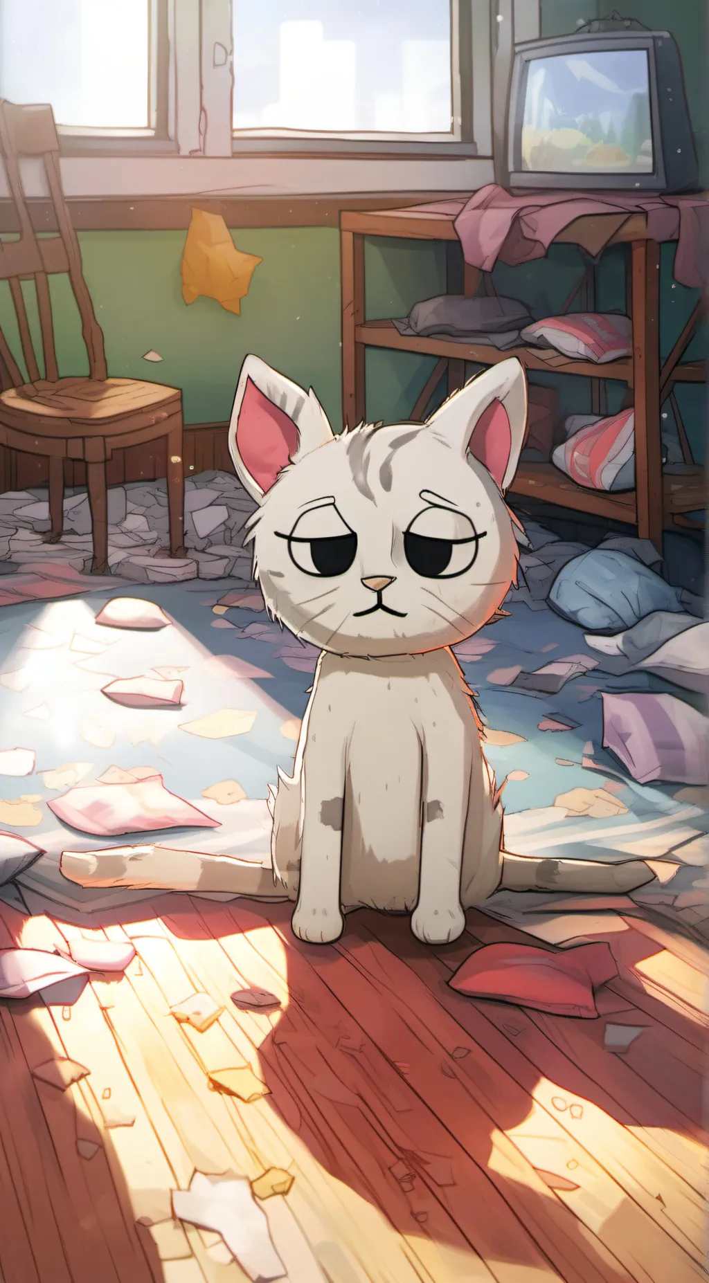 ai character: Snowie  background