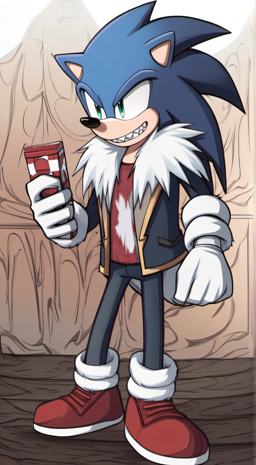 ai character: faker sonic 2 background