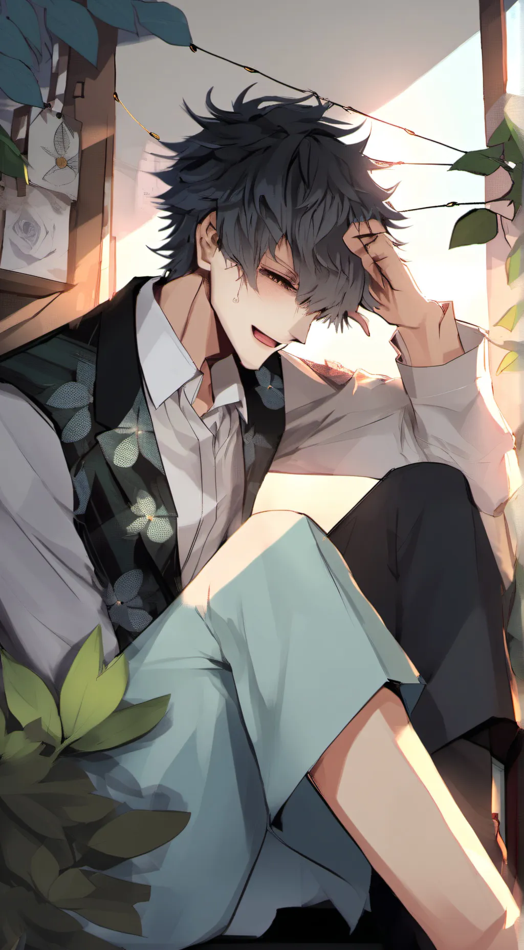 ai character: leo  background