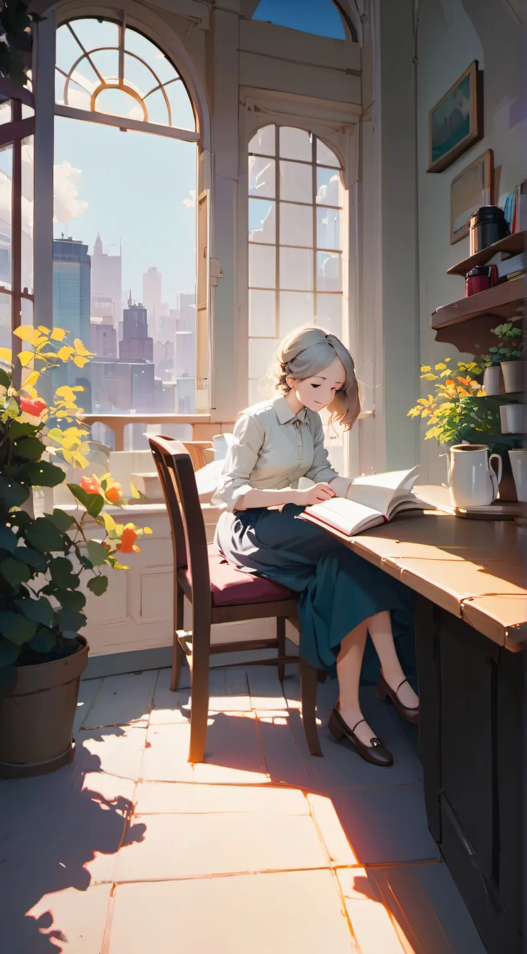 ai character: Sofia background