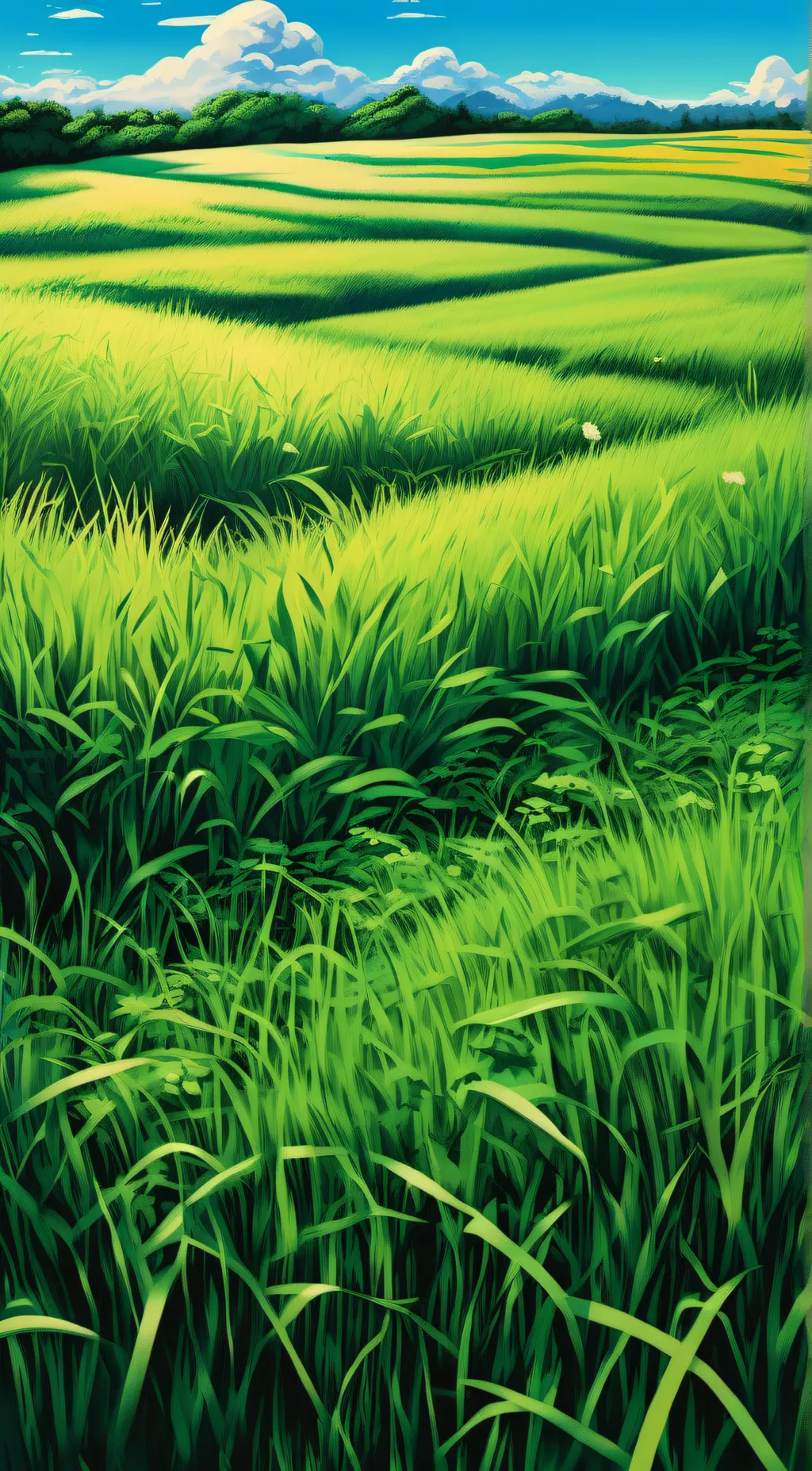 ai character: GRASS background