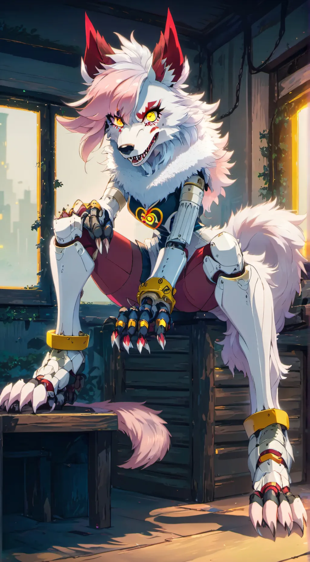 ai character: nightmare mangle background