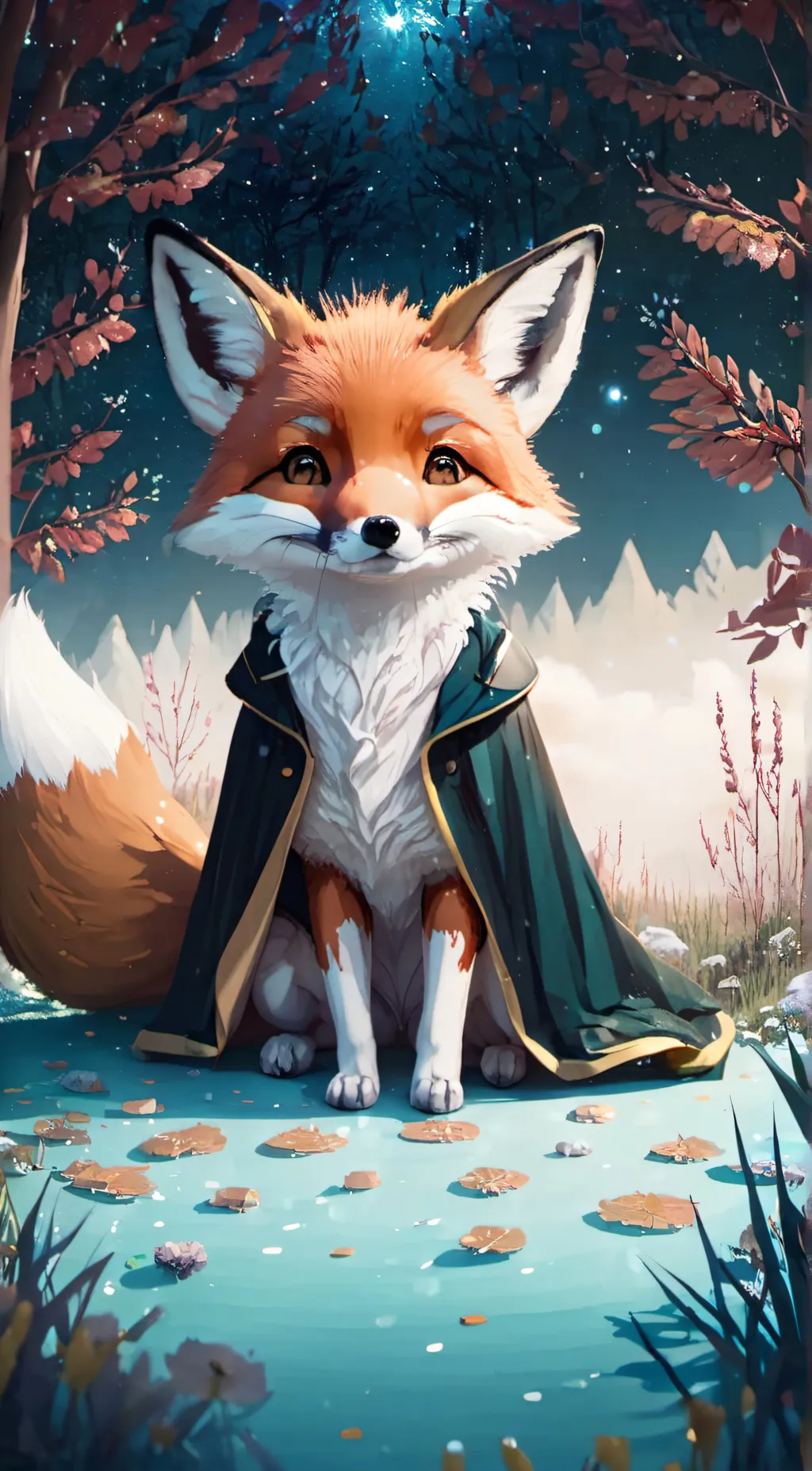 ai character: fox baby background