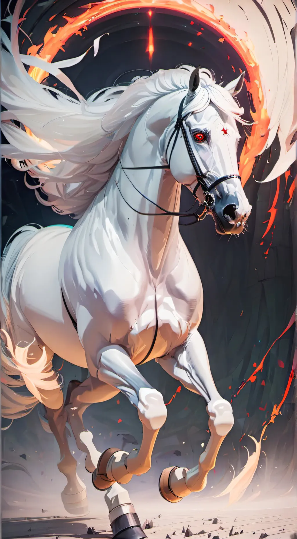 ai character: Evil horse background
