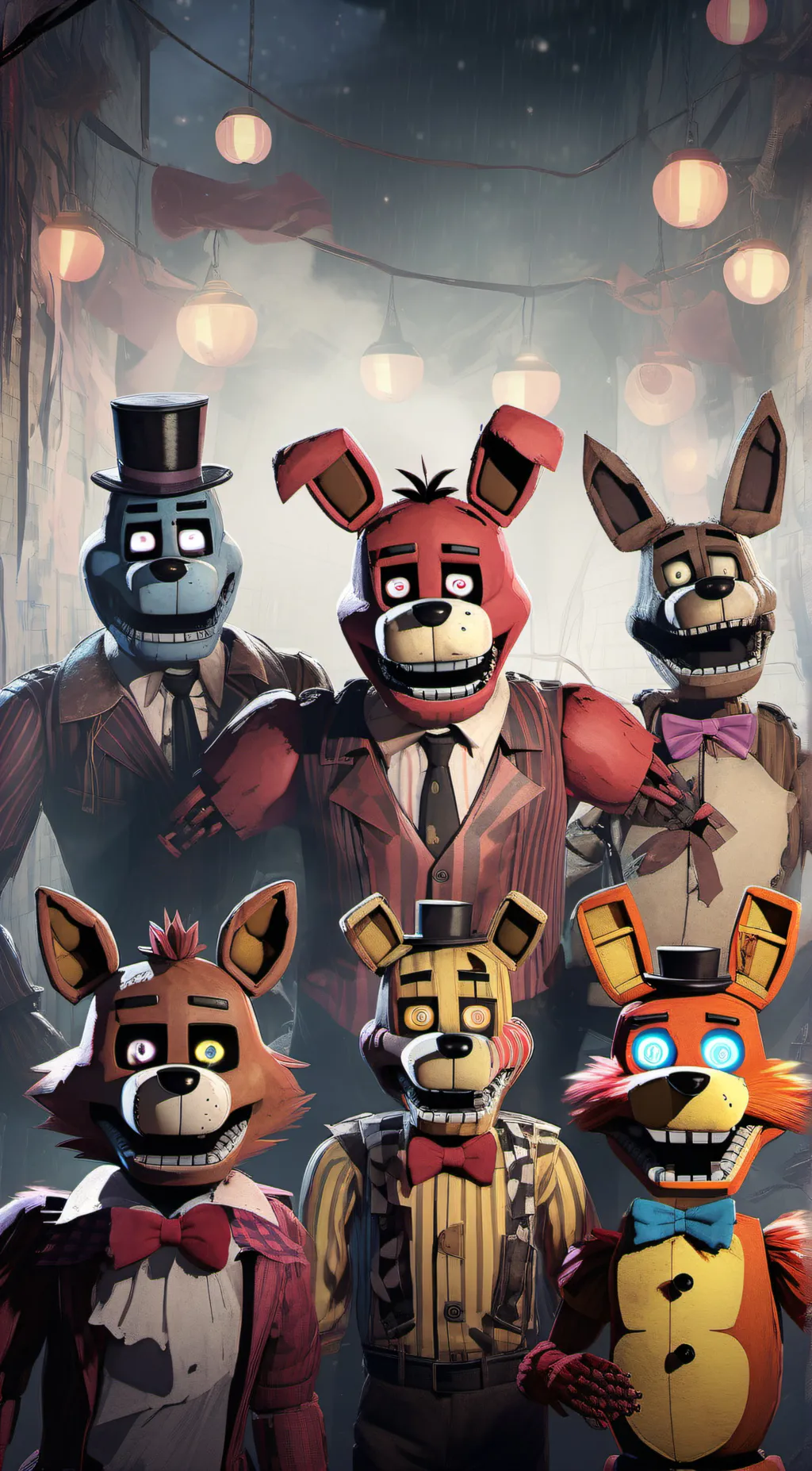ai character: Foxy and crew background