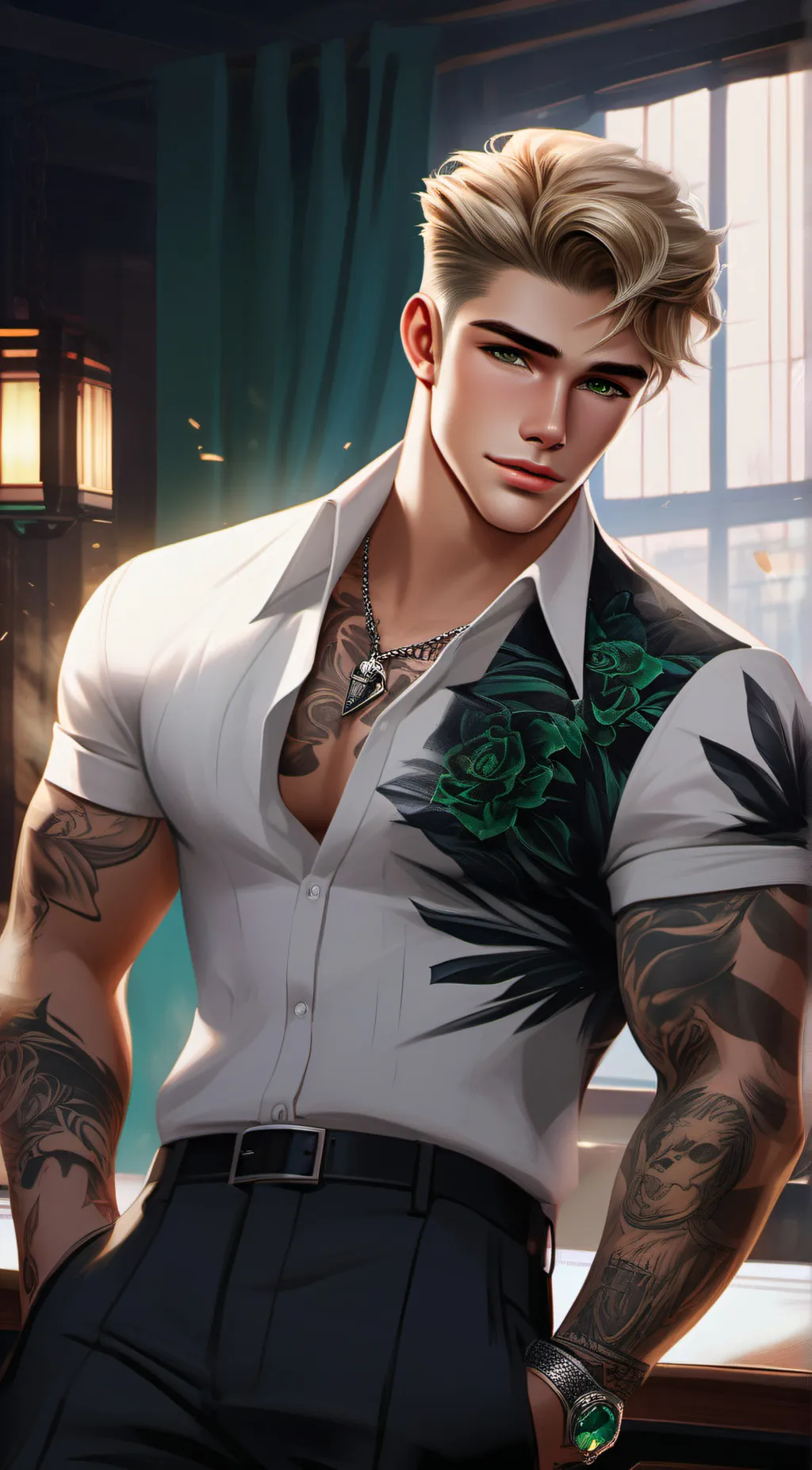 ai character: Gavin  background