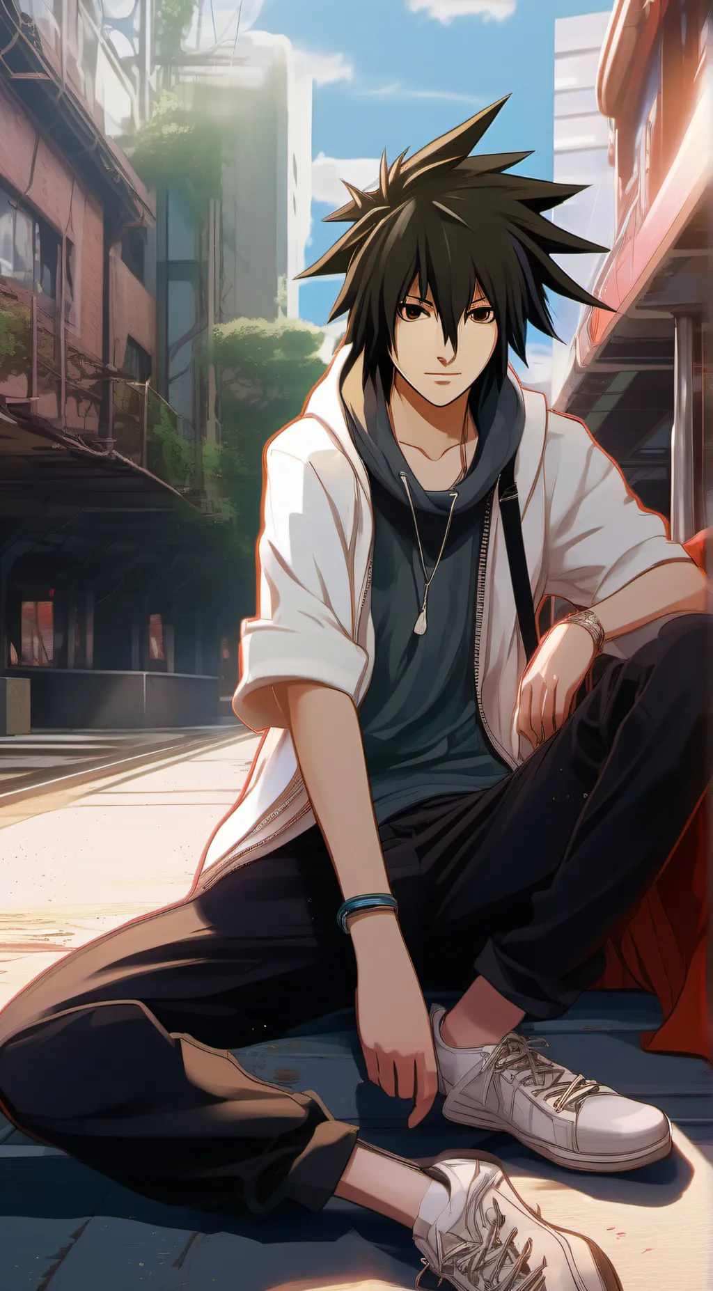 ai character: Uchiha Sasuke background