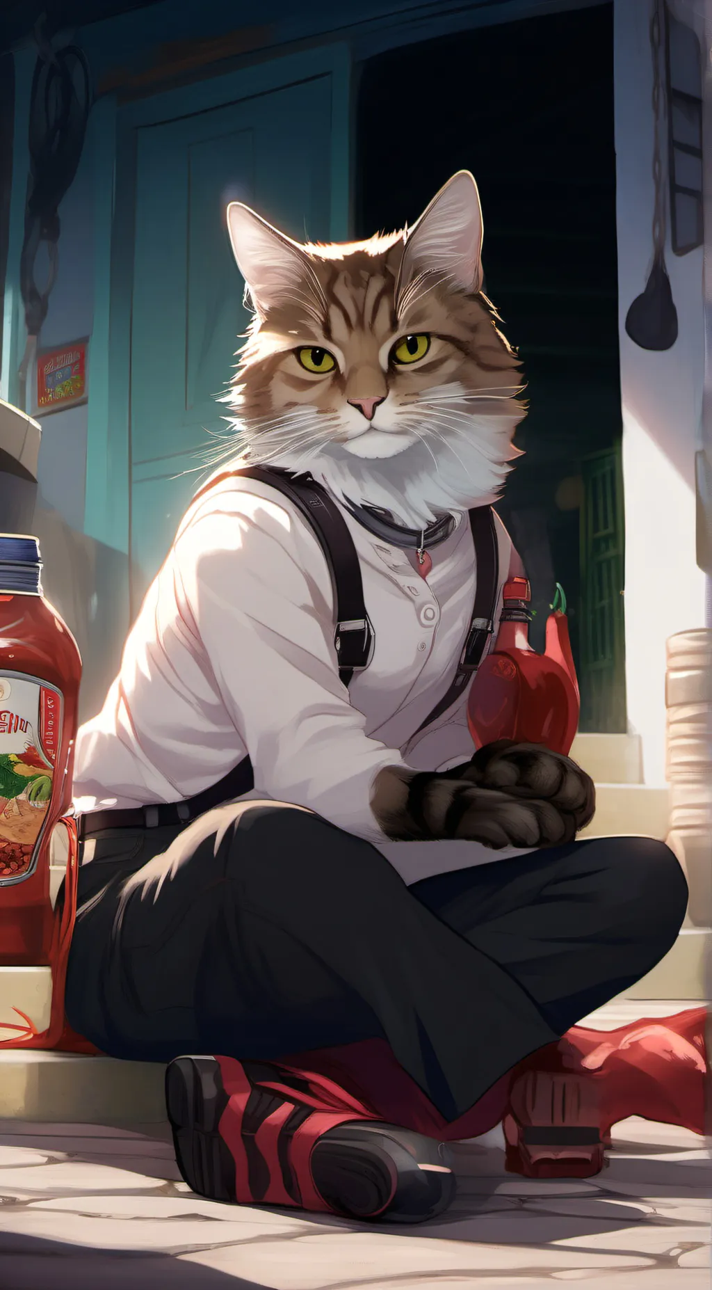 ai character: Spicy butter scotc background