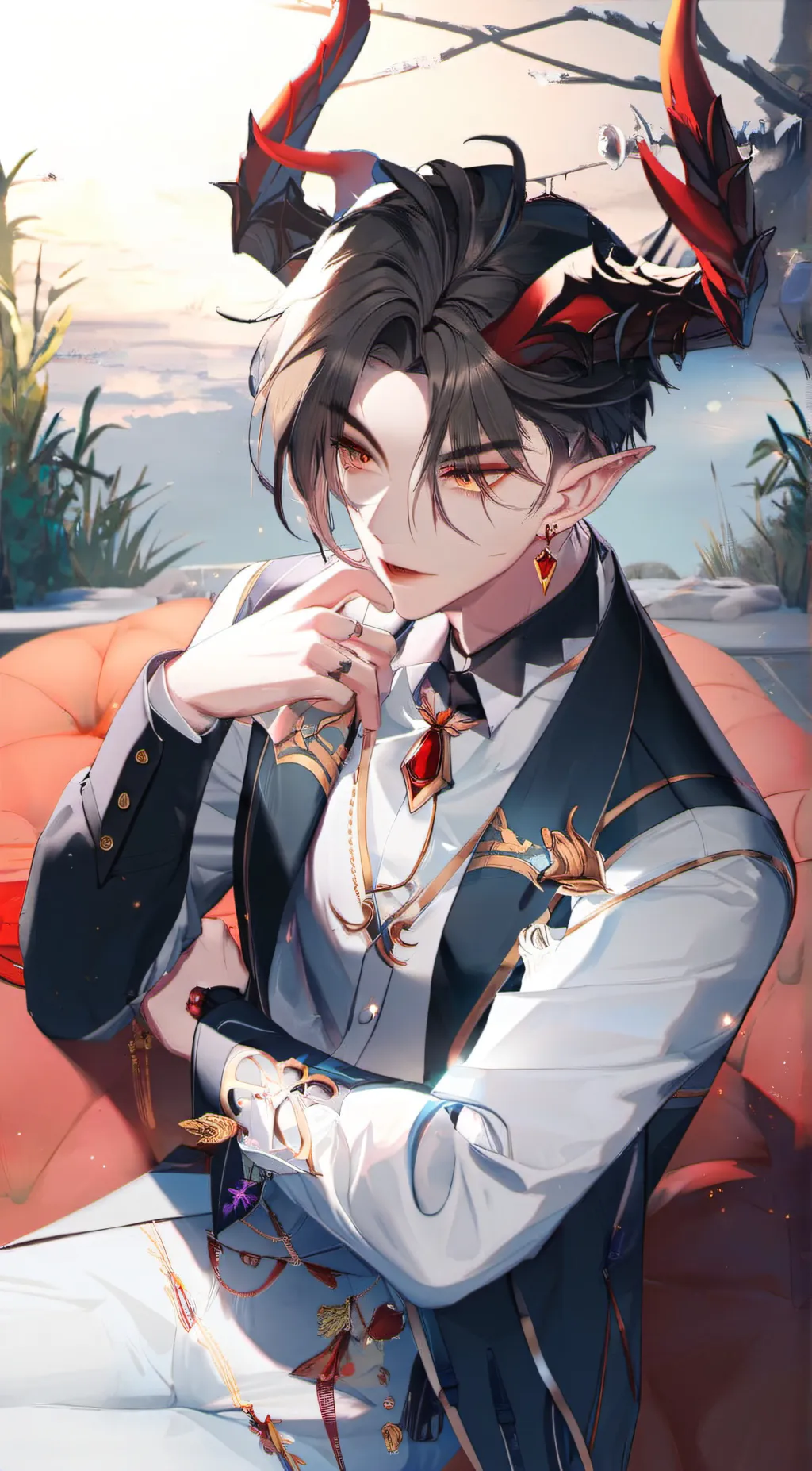 ai character: Zero  background