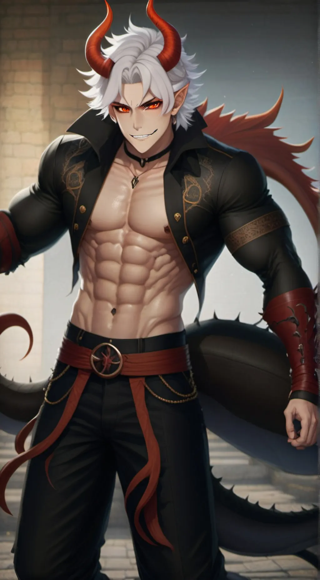 ai character: Adrien  background