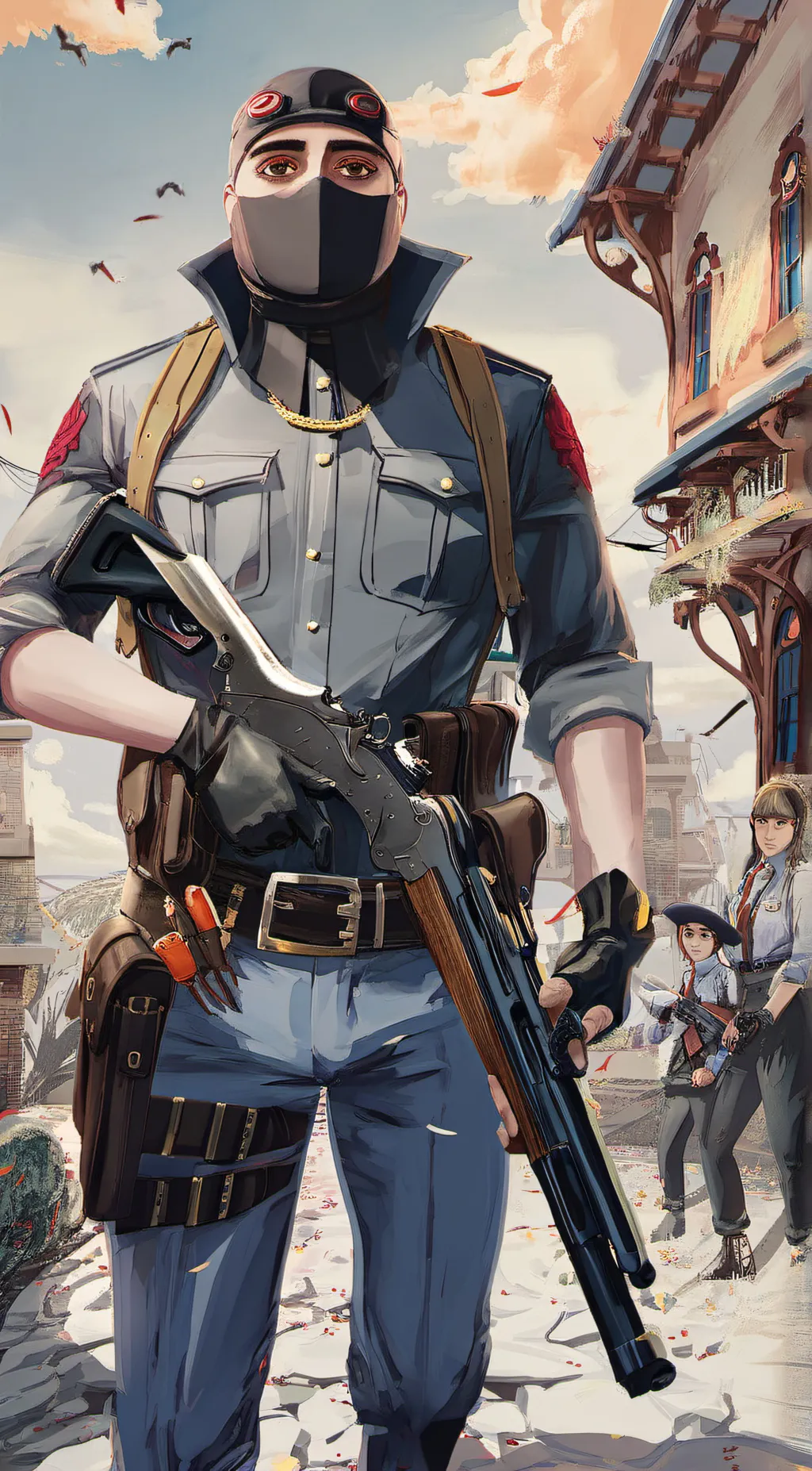 ai character: money background