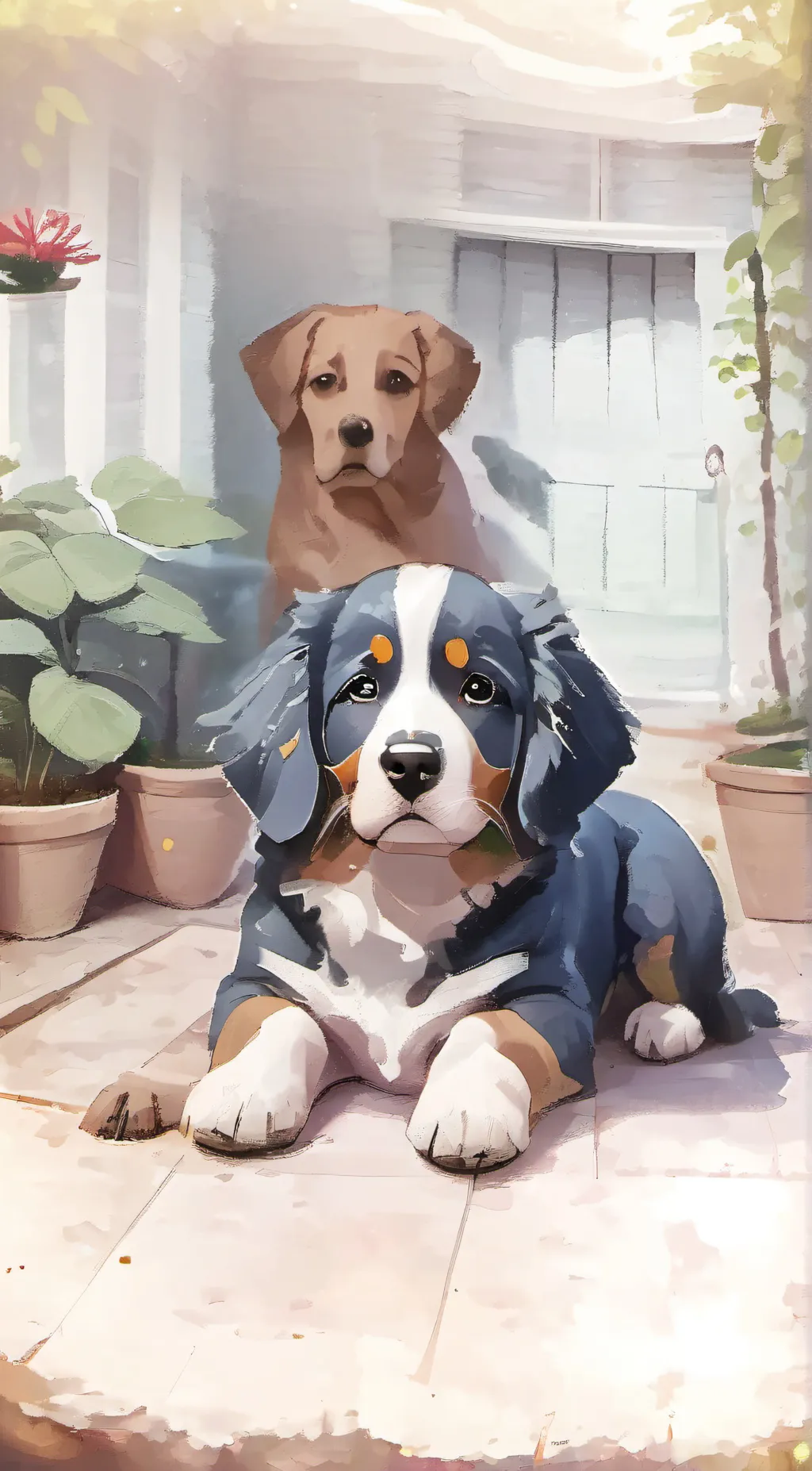 ai character: Marley🐶🐕🦮🐕‍🦺🐱🐈🐈‍⬛ background