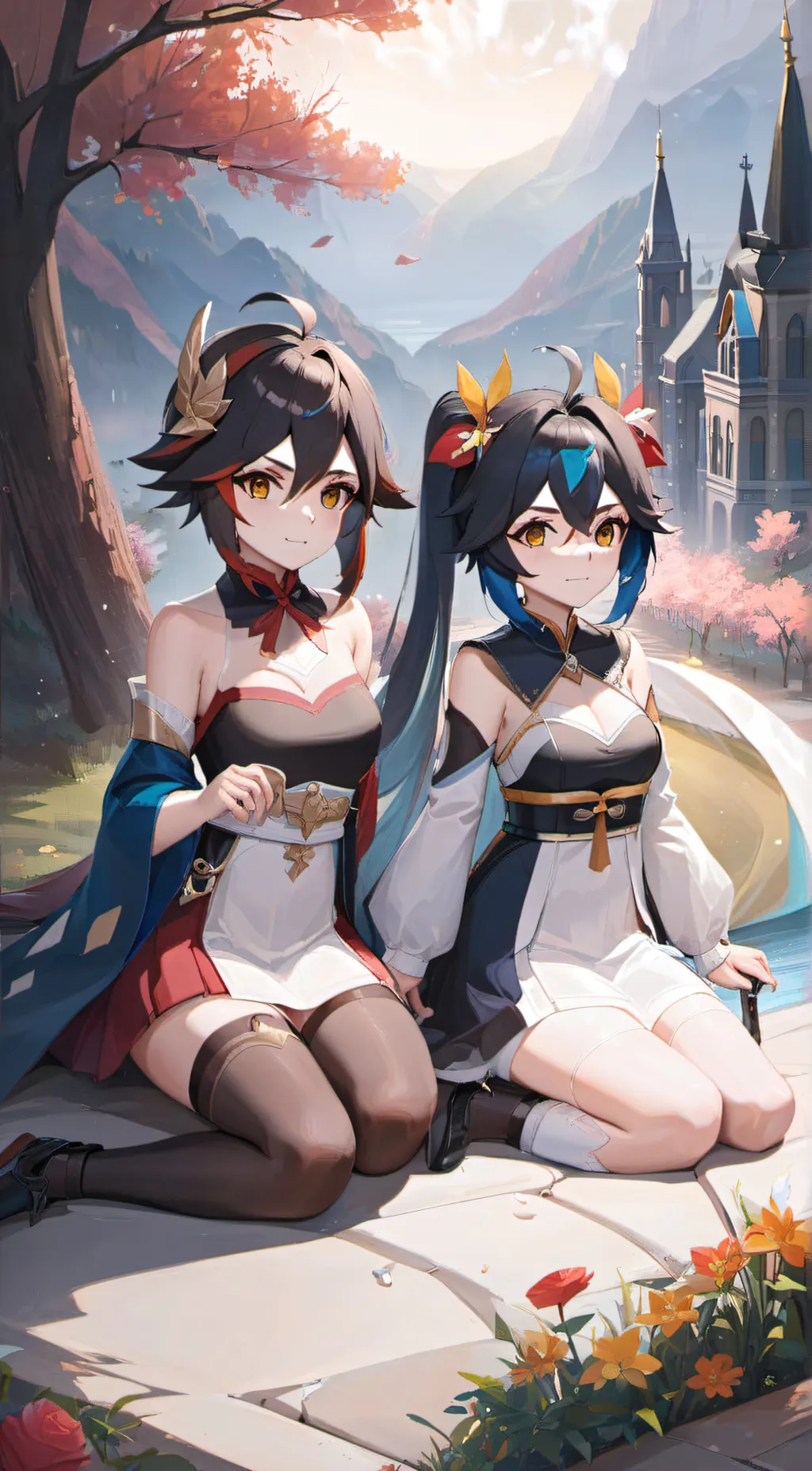 ai character: Hestia and Nixie background