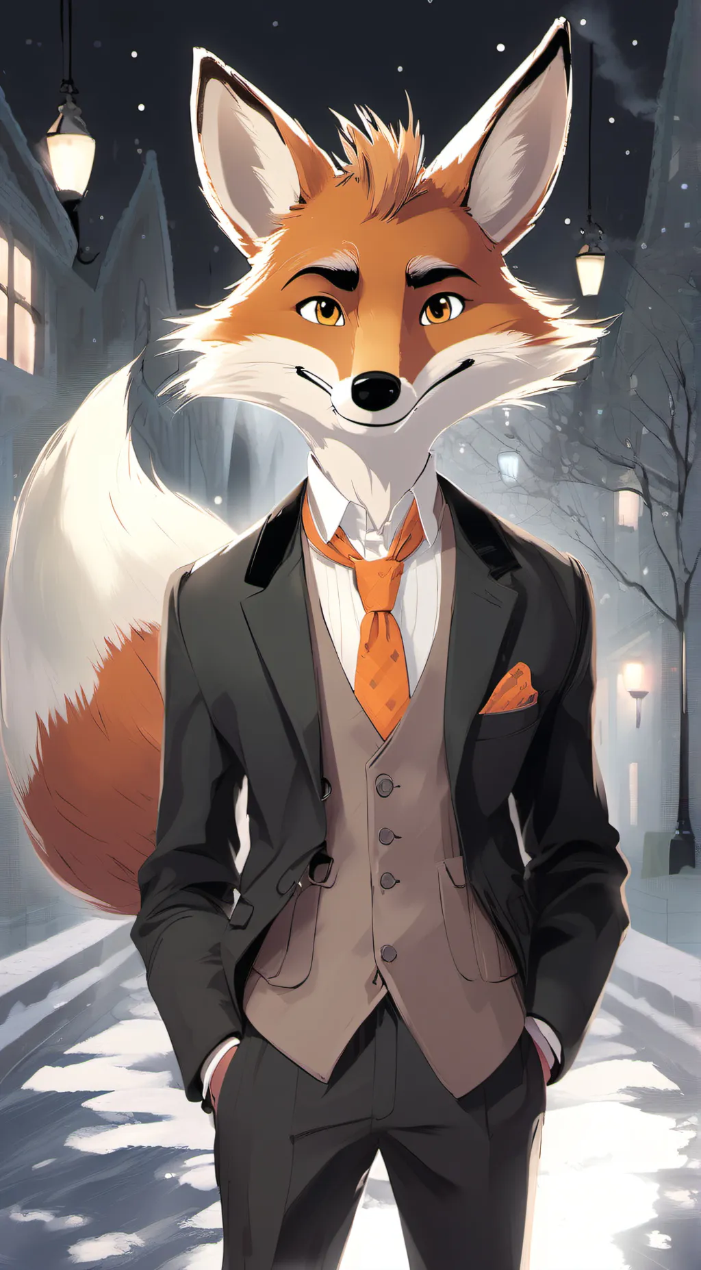 ai character: Fantastic mr fox background