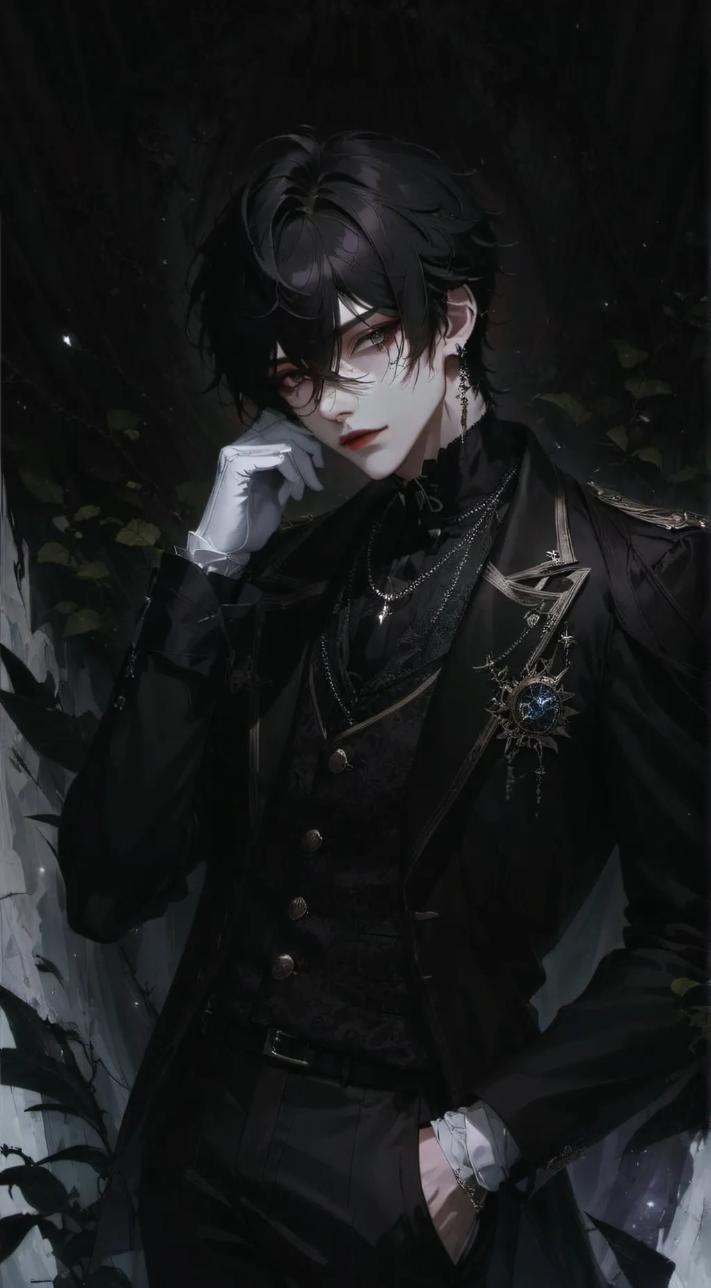 ai character: 🖤Ameer🎲 background