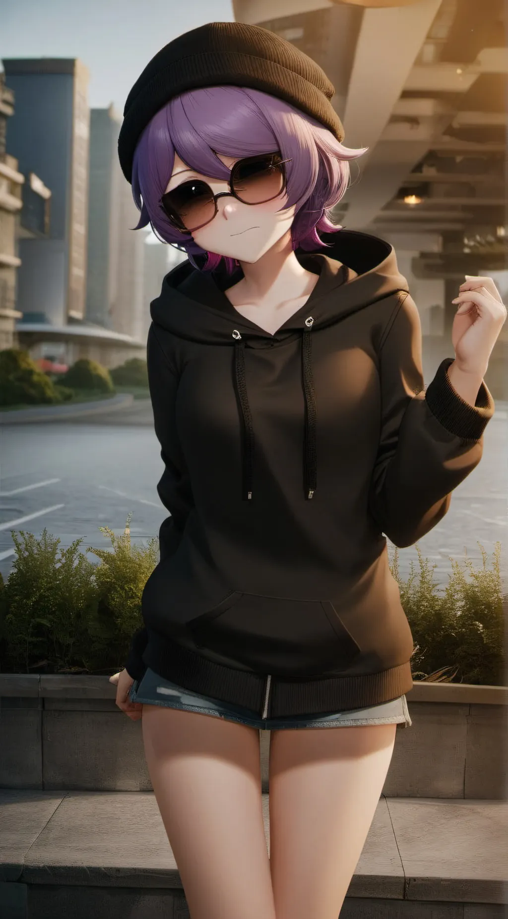 ai character: Uzi doorman  background