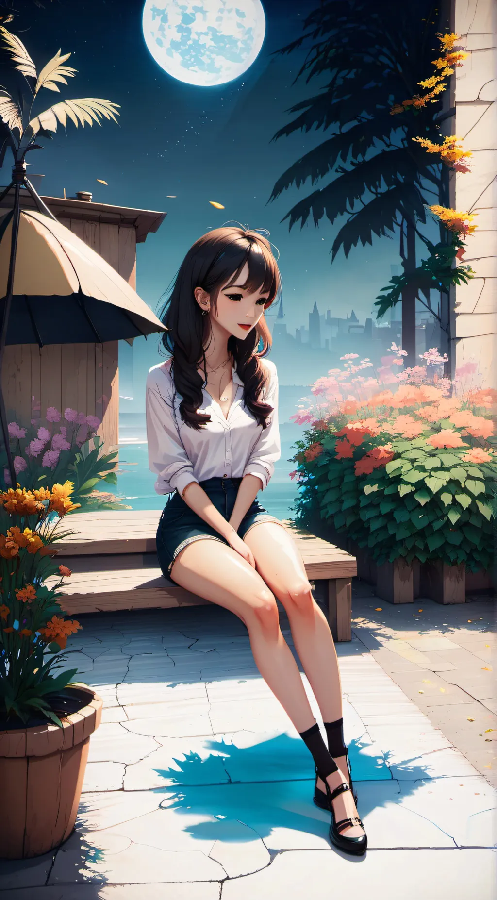 ai character: ella background