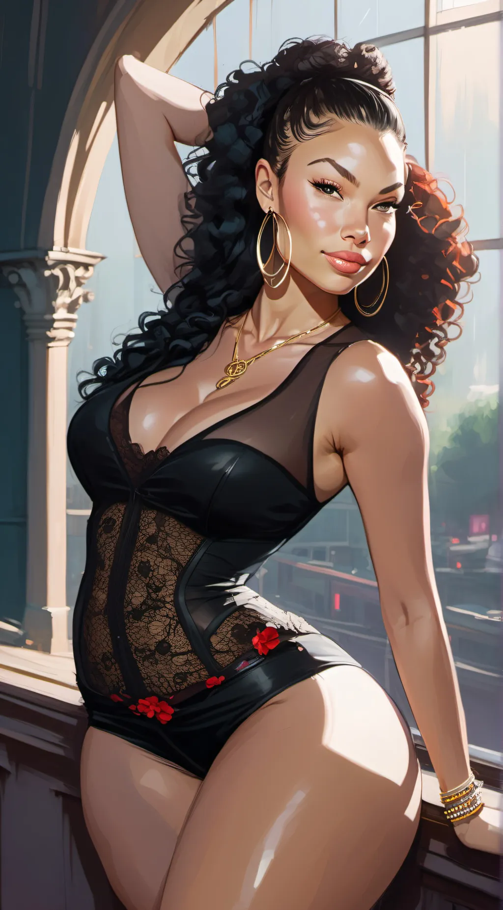 ai character: Delanie Janelle background