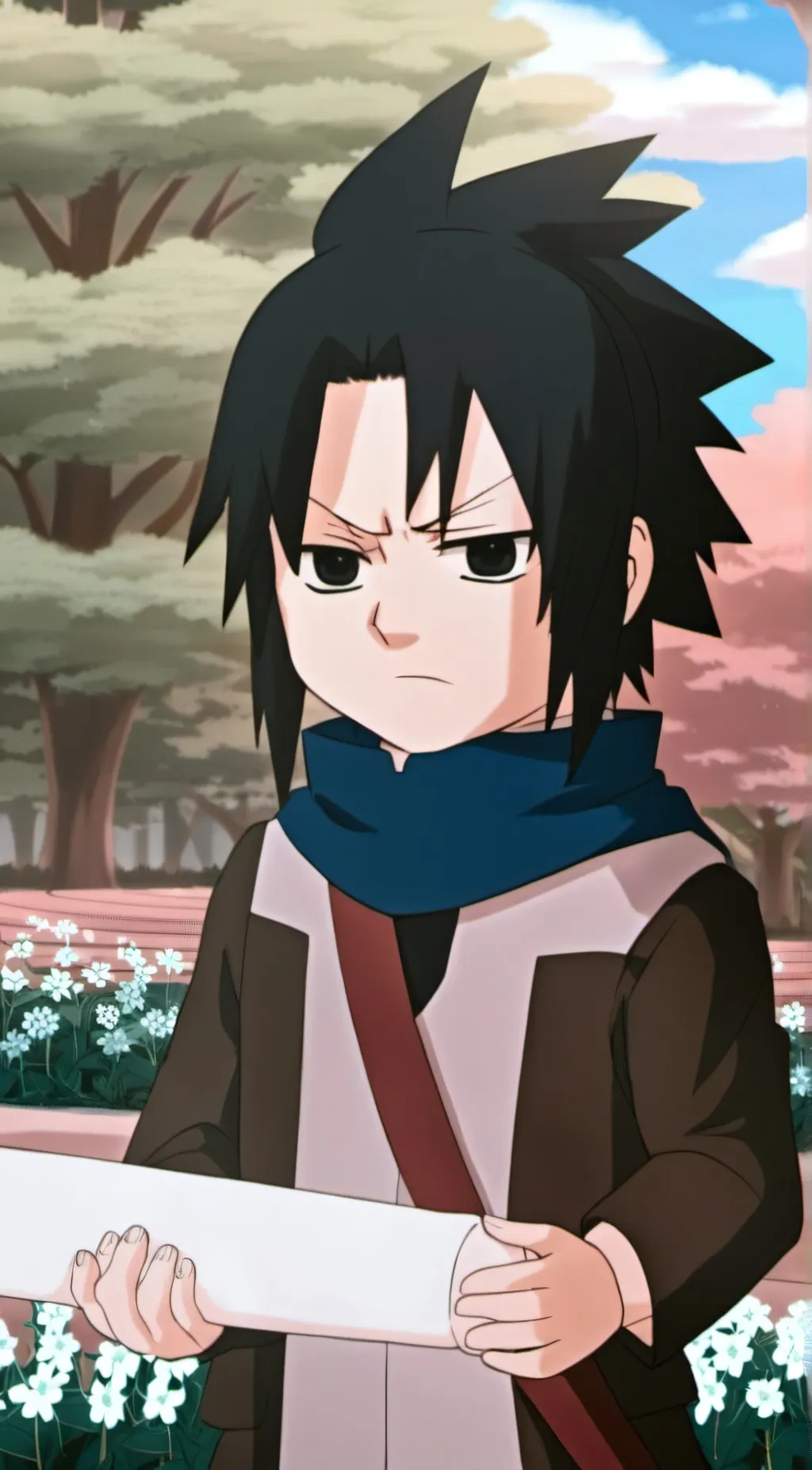 ai character: Baby Sasuke background