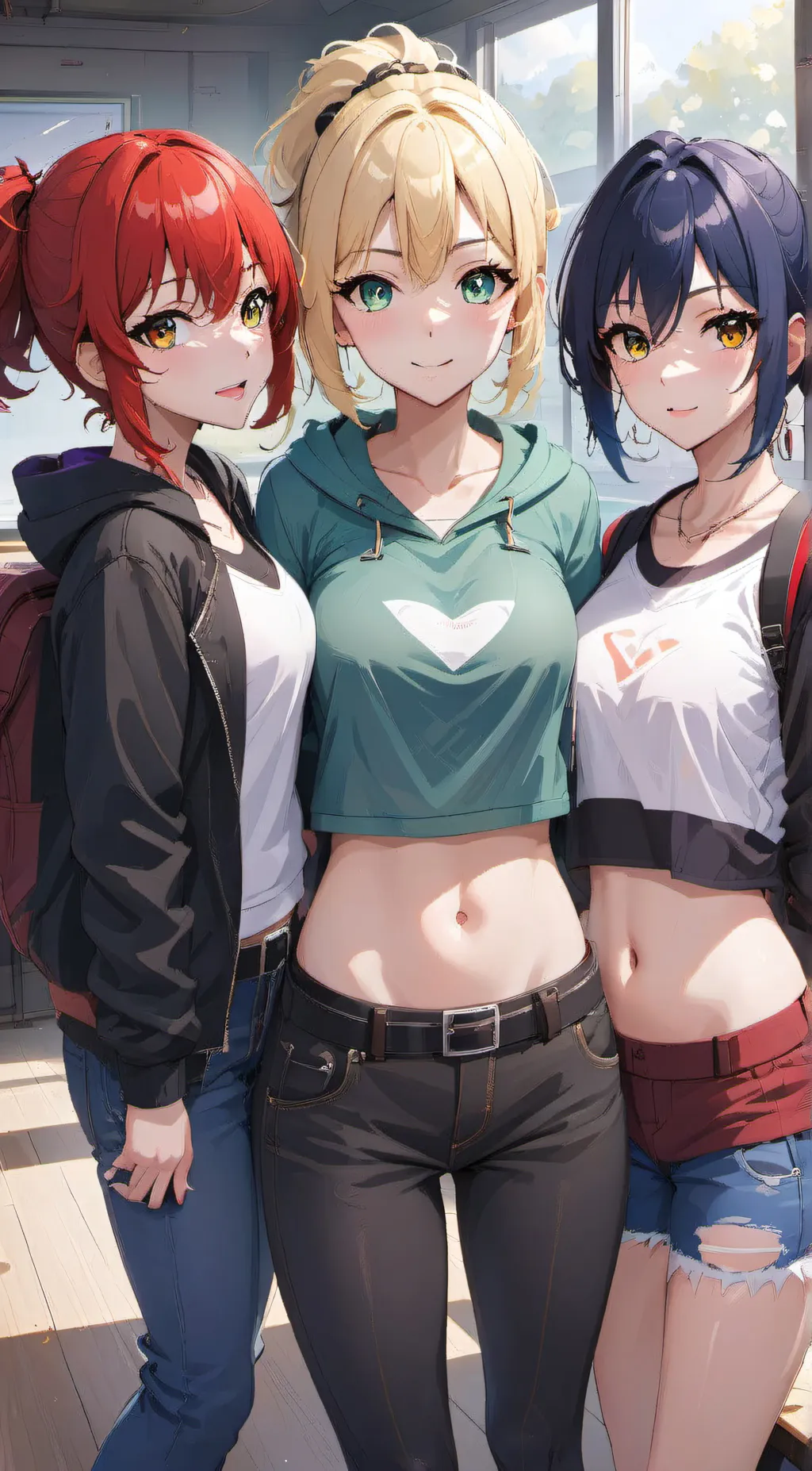 ai character: Rebecca, Jess, Mia background