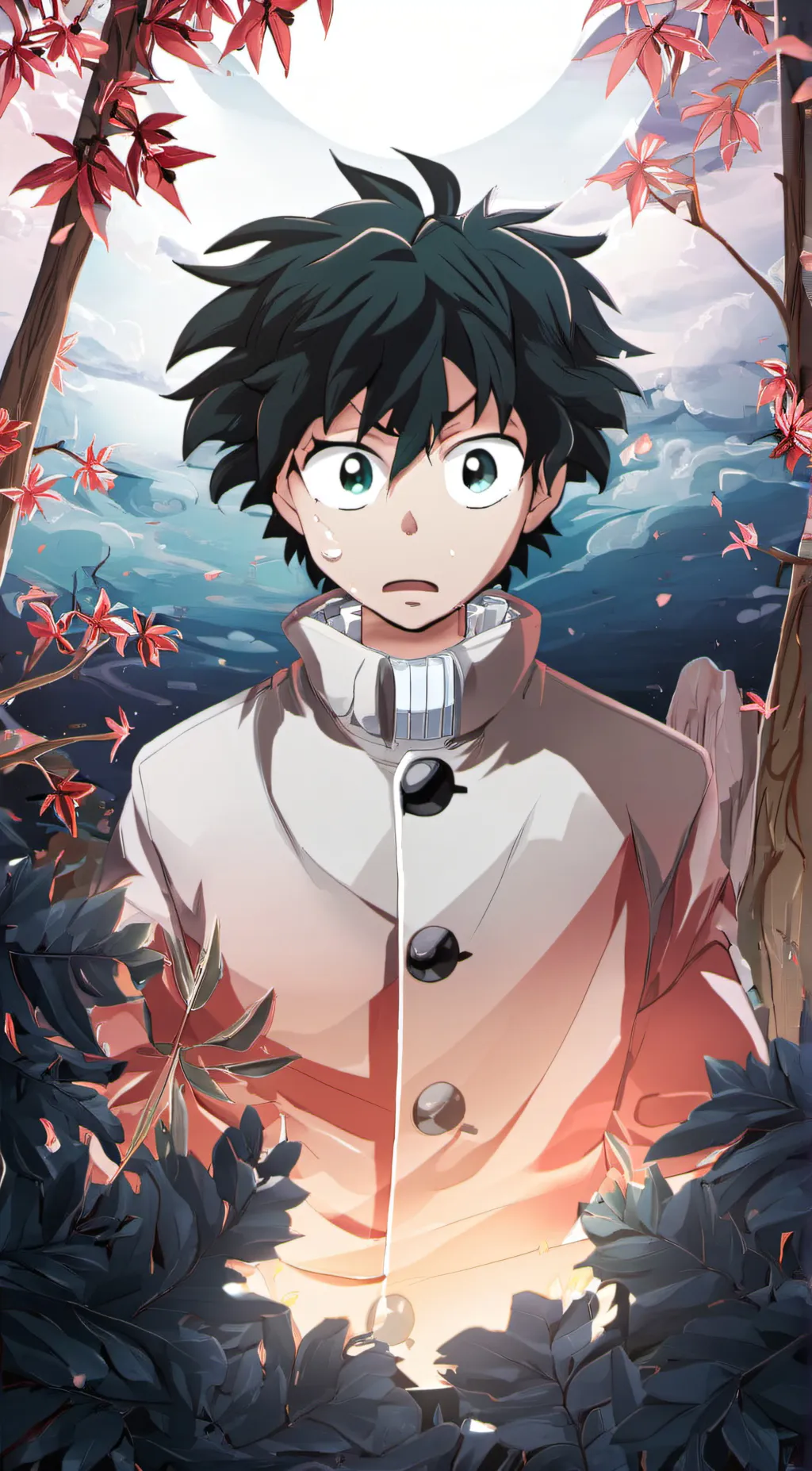 ai character: izuku midoriya background