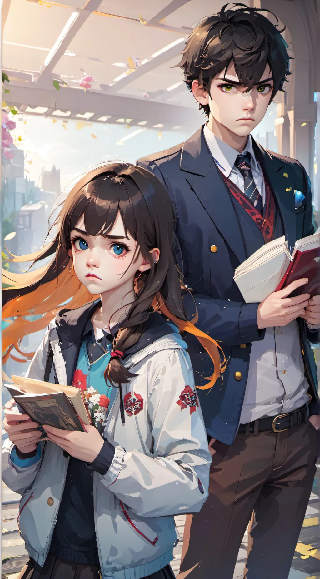 ai character: Castle and David  background