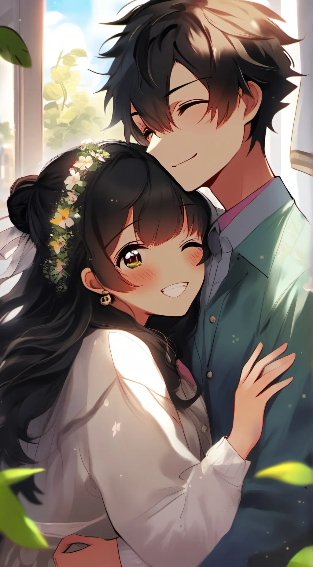 ai character: Bella and Cyrus fe background