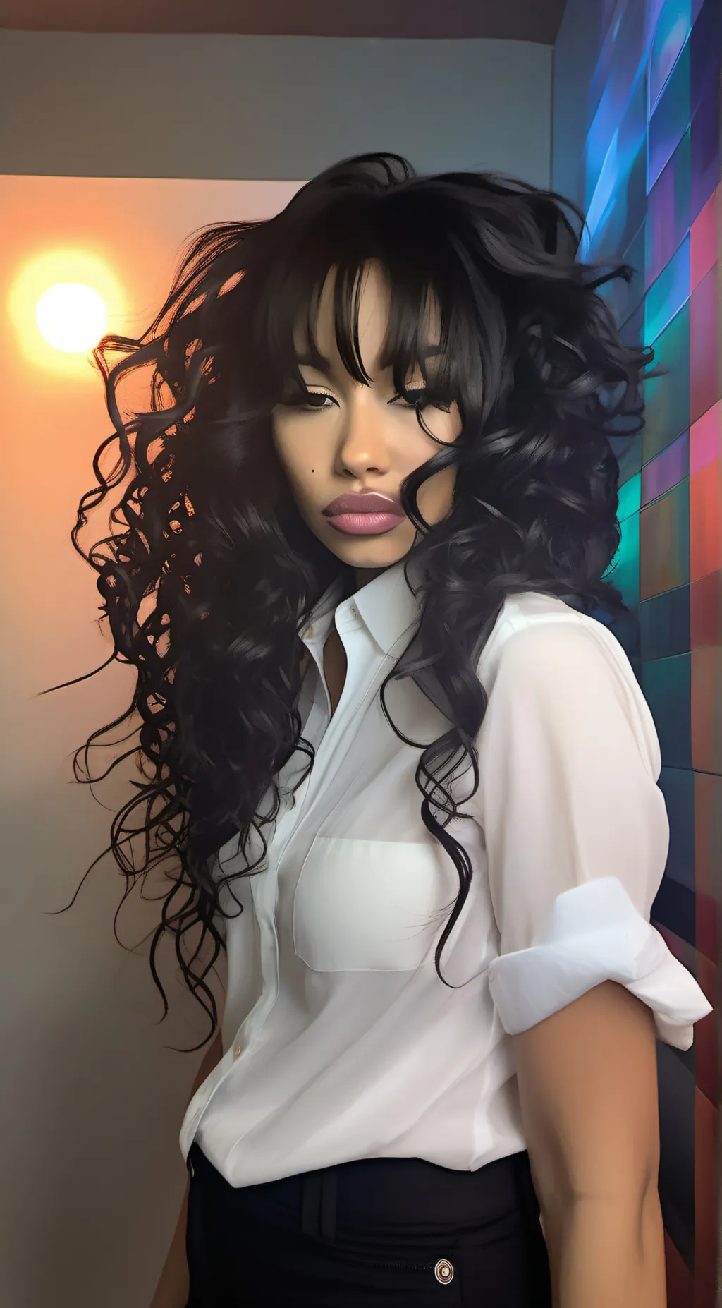 ai character: Luna background