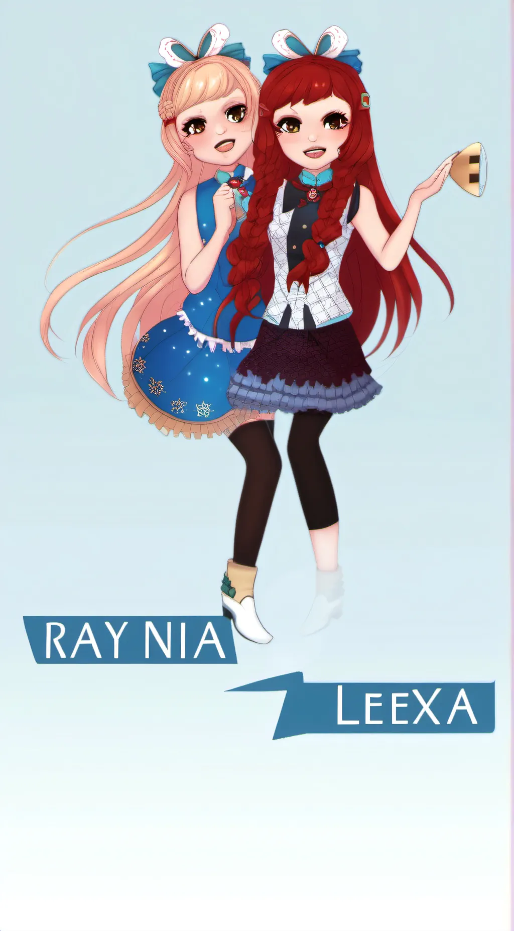 ai character: rayna and Lexi background