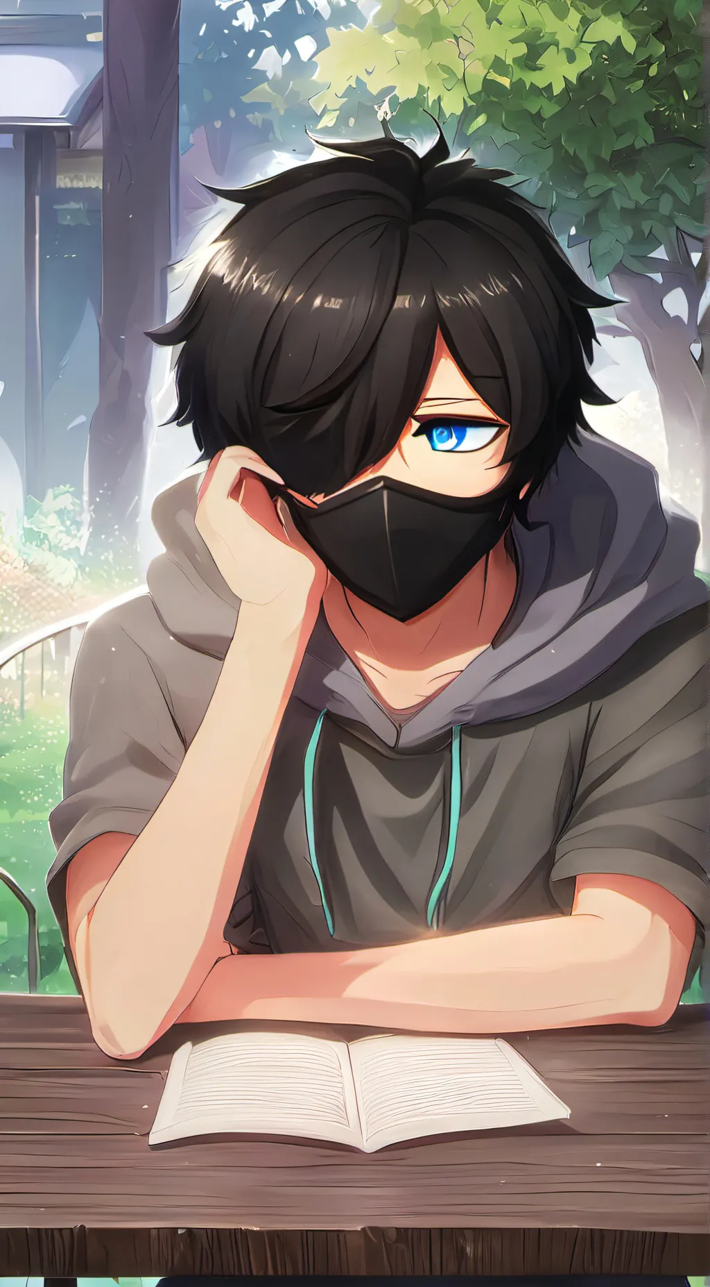 ai character: Zach  background