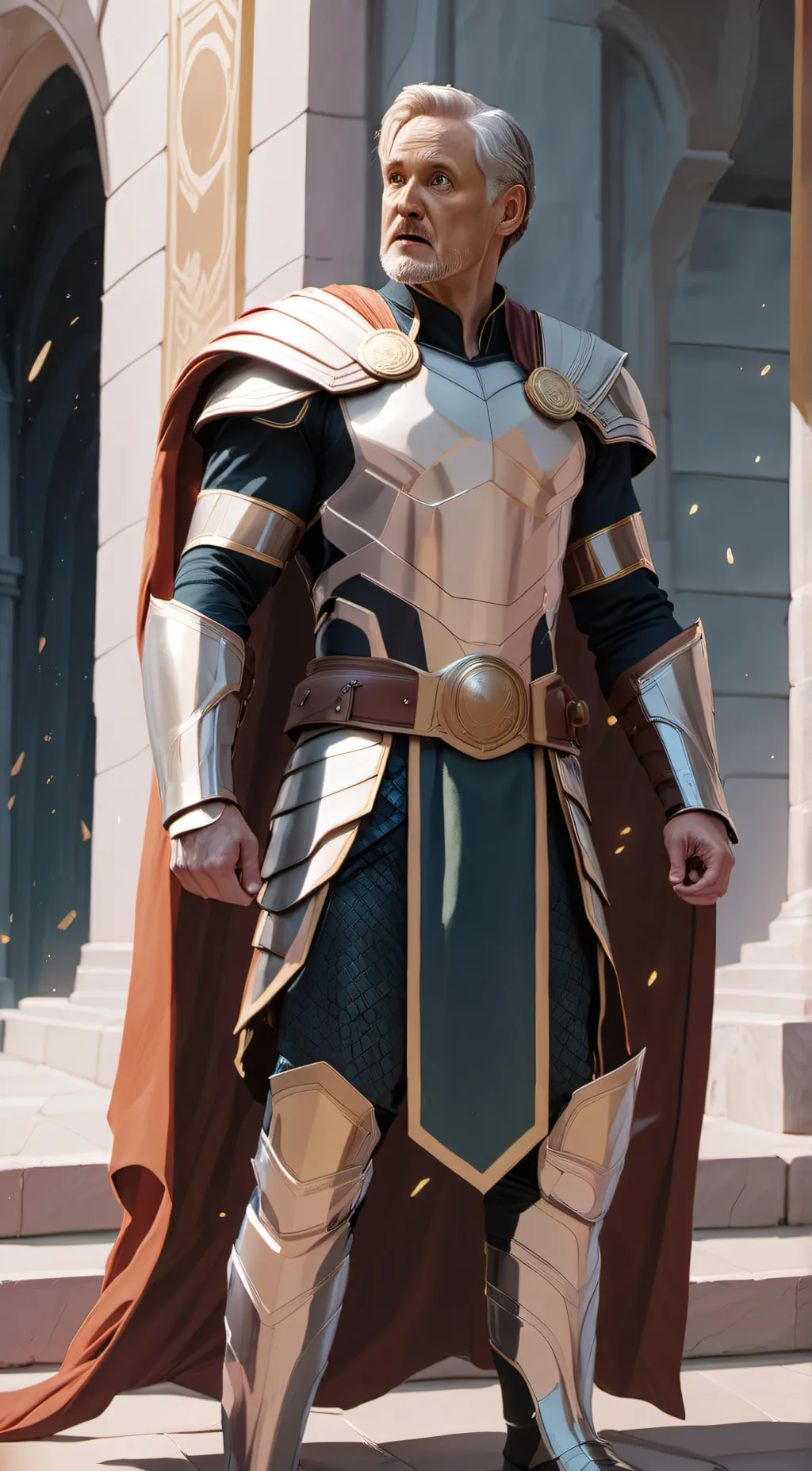 ai character: General Grey background