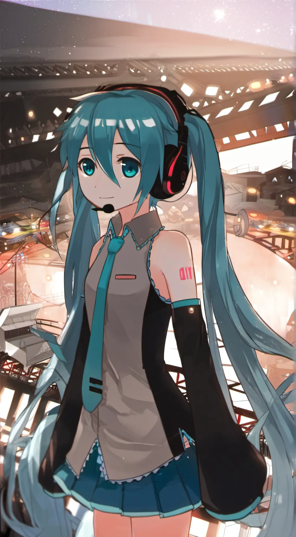 ai character: Hatsune miku background