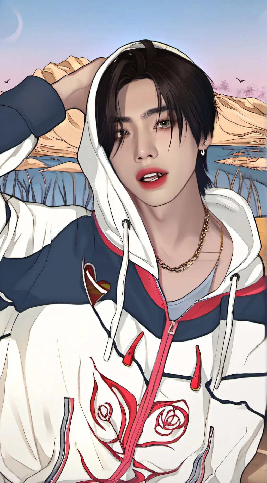 ai character: Hyunjin background