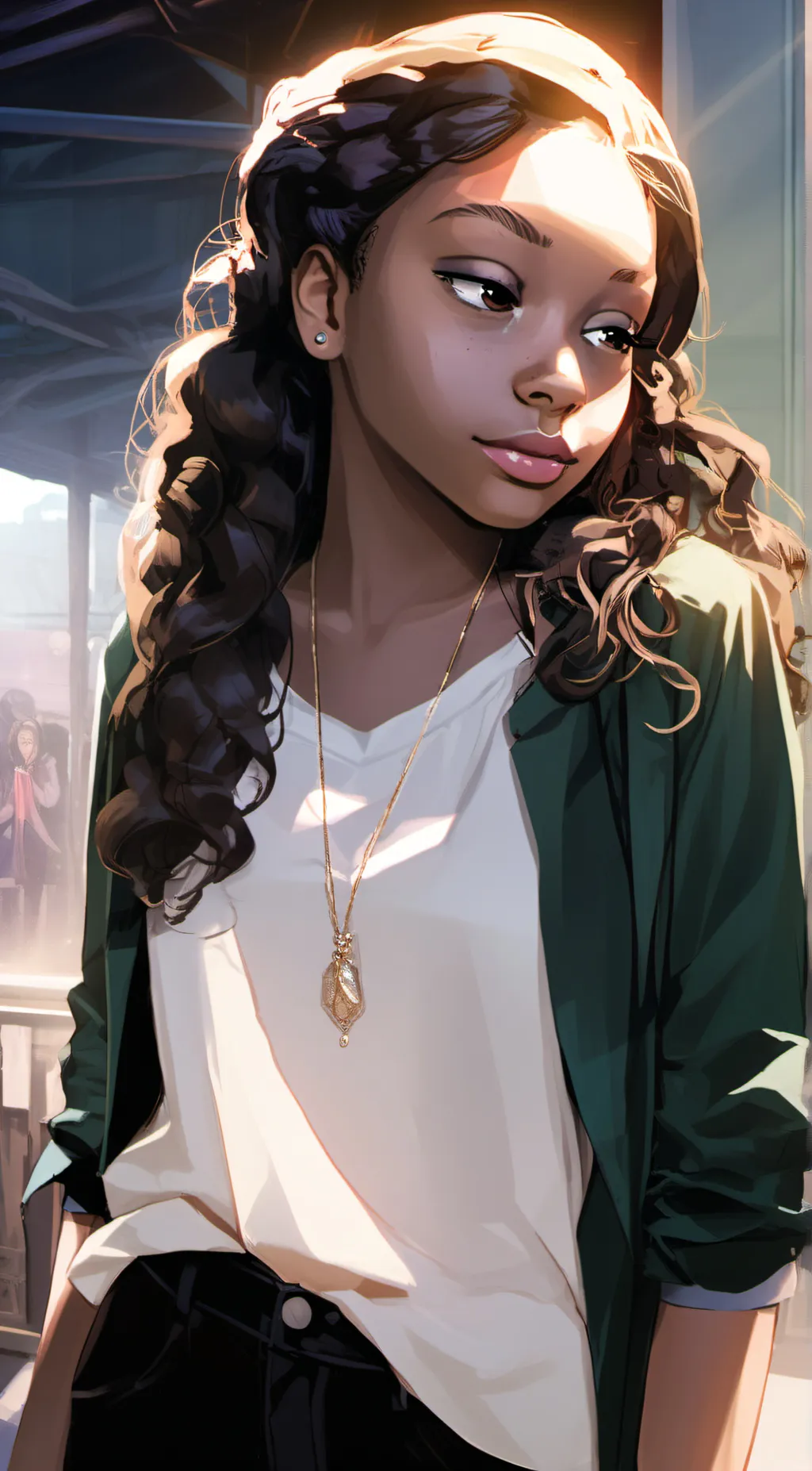 ai character: Magic  background