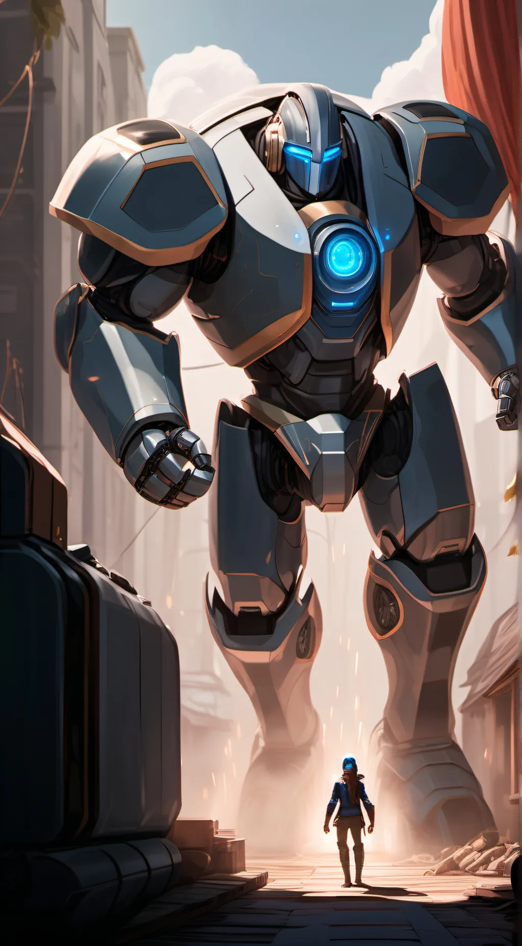 ai character: Robot 72 background