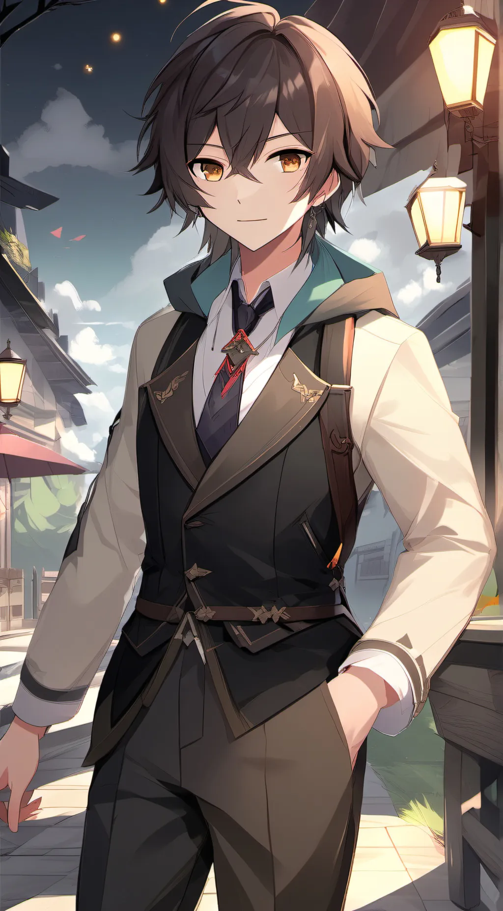 ai character: giant background