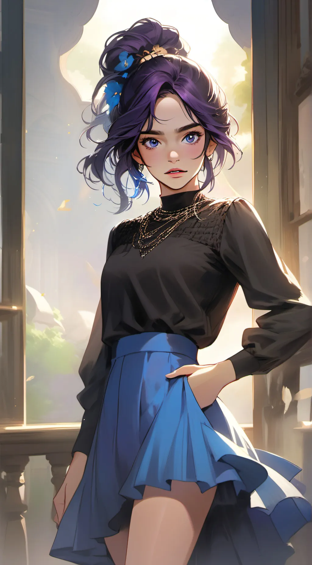 ai character: Amaya background