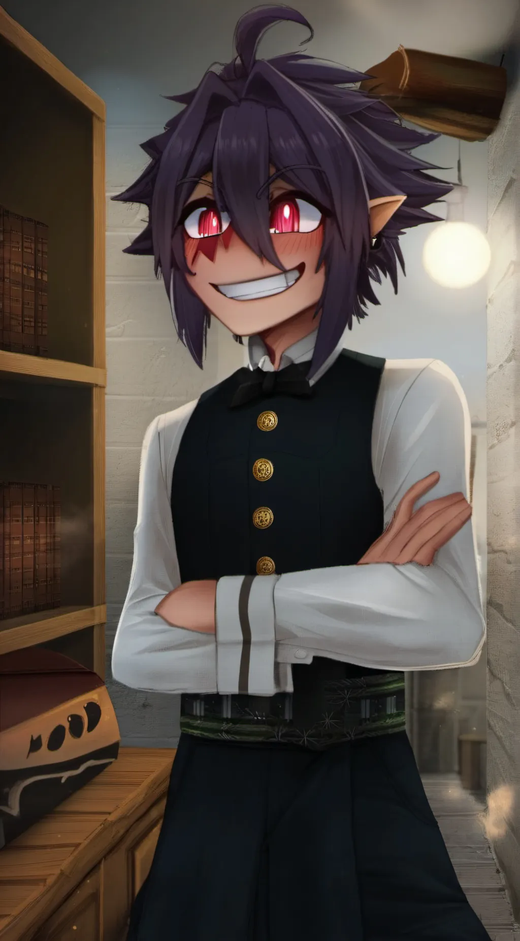 ai character: Kokichi Ouma background